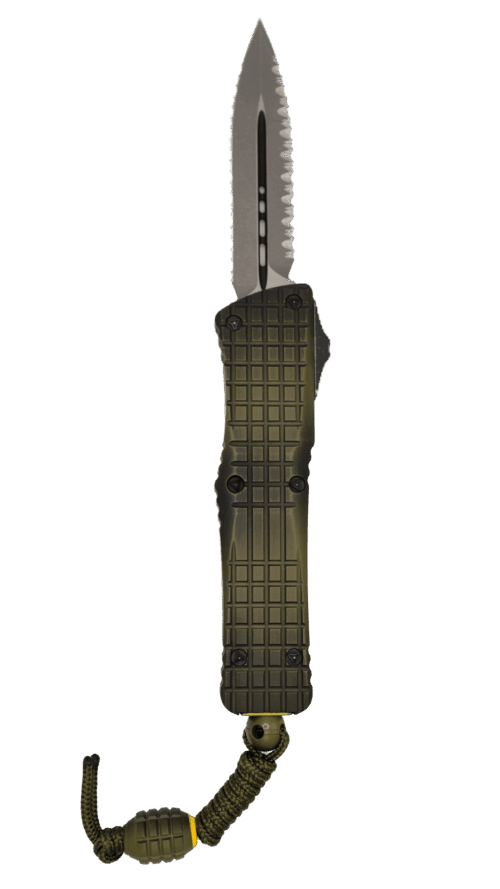 MICROTECH COMBAT TROODON D/E | FRAG OFF SERIES | GRENADE GREEN | 142-DR12 APFROGG