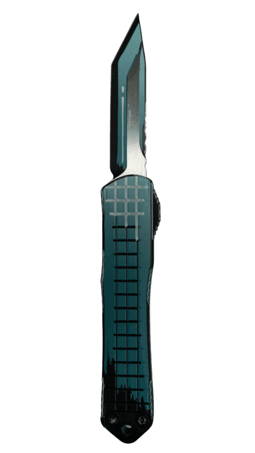 Heretic Manticore S Tanto | Turquoise Cel Shading Grenade Grip™ | H023F-CS-TQ