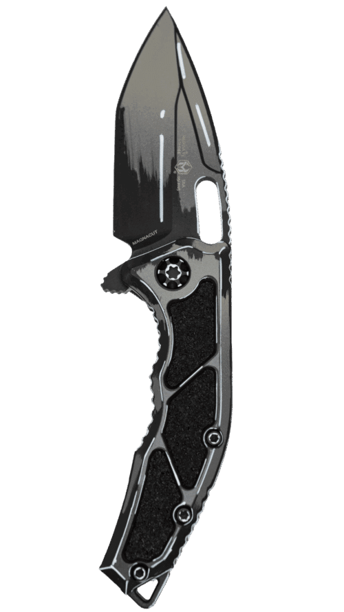 HERETIC KNIVES | MEDUSA MANUAL | TANTO | GRAY | CEL SHADING | H009-CS-GRY