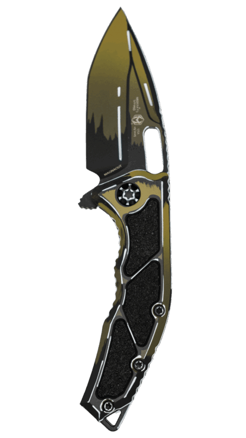 HERETIC KNIVES | MEDUSA MANUAL | TANTO | OD GREEN | CEL SHADING | H009-CS-OD