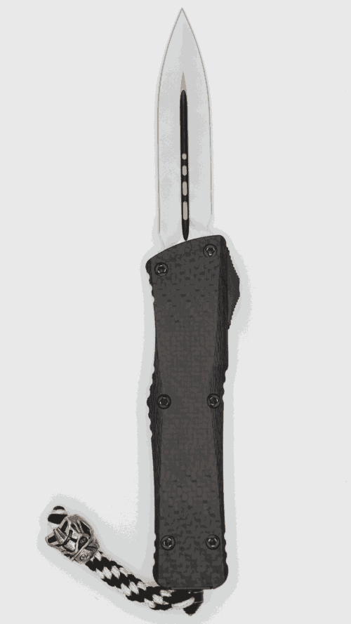 MICROTECH COMBAT TROODON STORM TROOPER | DOUBLE EDGE WHITE STANDARD | WHITE CERAMIC COATED ALLOY | MT-142-1ST