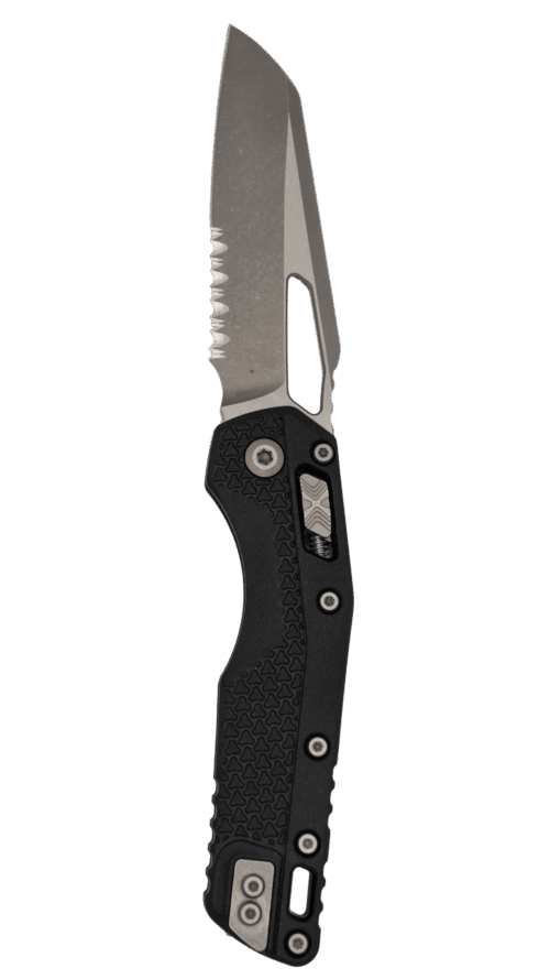 MICROTECH MSI S/E TRI-GRIP | POLYMER BLACK | APOCALYPTIC PARTIAL STANDARD | 210T-11 APPMBK