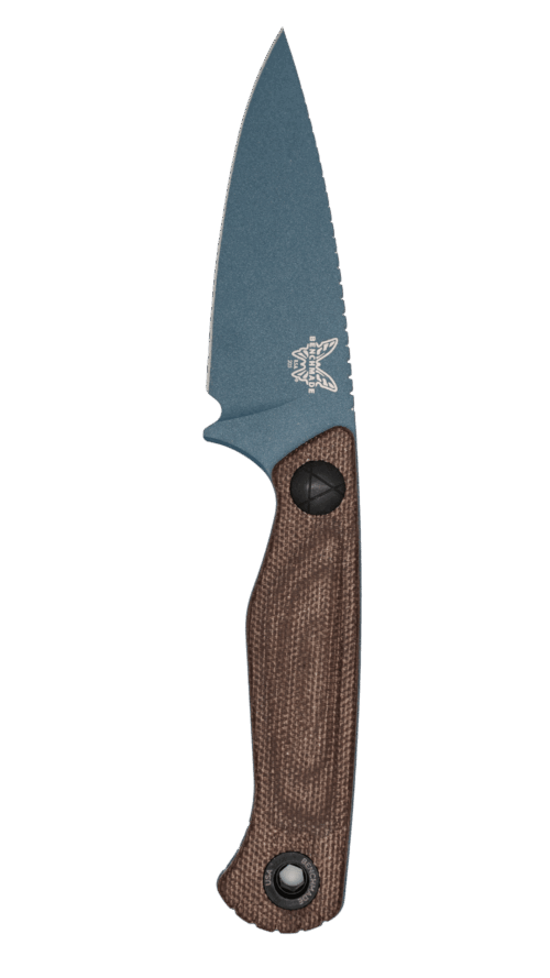 BENCHMADE DACIAN | BLUE CERAKOTE | BROWN CANVAS | 203BT-01