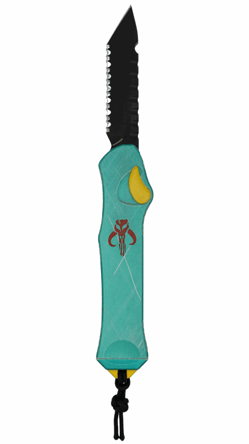 HERETIC KNIVES | TANTO DLC | BOUNTY HUNTER | FULL SERRATED | H006-6C-BOUNTY