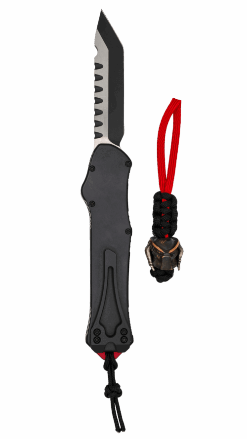 HERETIC KNIVES | HYDRA TANTO | TWO-TONE BLACK | PREDATOR | H006-10A-PRED