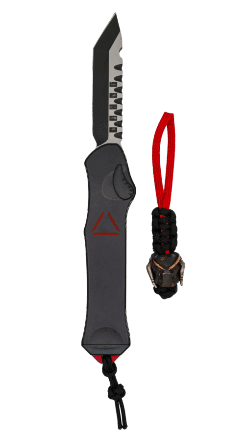 HERETIC KNIVES | HYDRA TANTO | TWO-TONE BLACK | PREDATOR | H006-10A-PRED