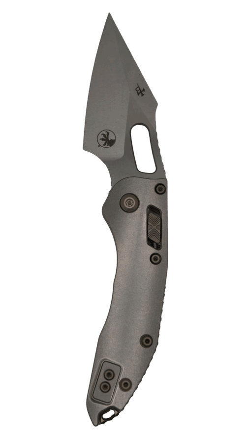 Microtech Stitch Ram-Lok | Marfione Select | Stonewash Slab Side | Flamed Titanium Accent | 169RL-10MS4